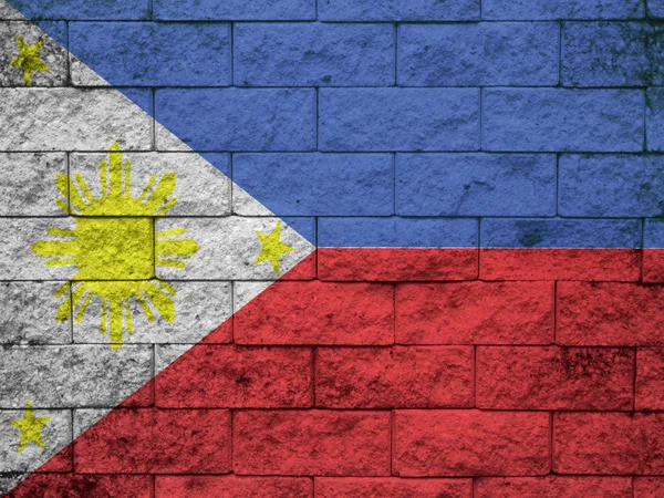 Grunge flag of Philippines — Stock Photo, Image