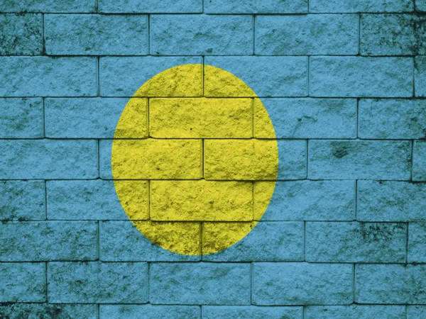 Palau Bandeira na textura da parede — Fotografia de Stock