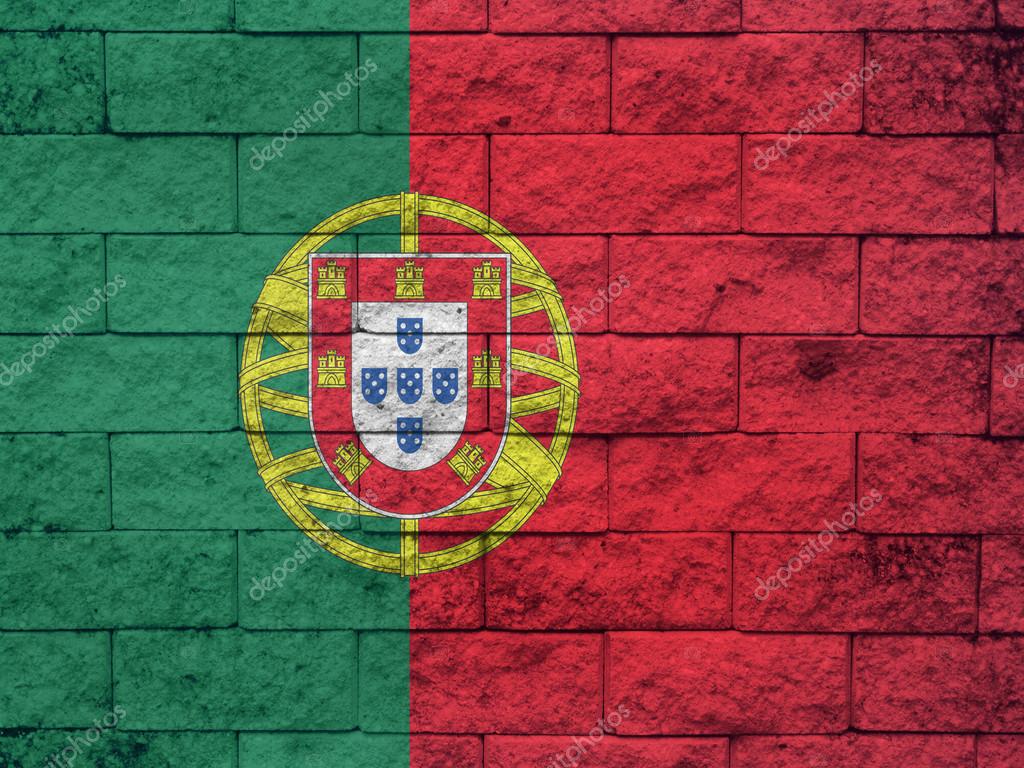 Wallpapers Portugal Flag Portugal Flag Painted On Grunge Wall Stock Photo C Paisan191 61929057