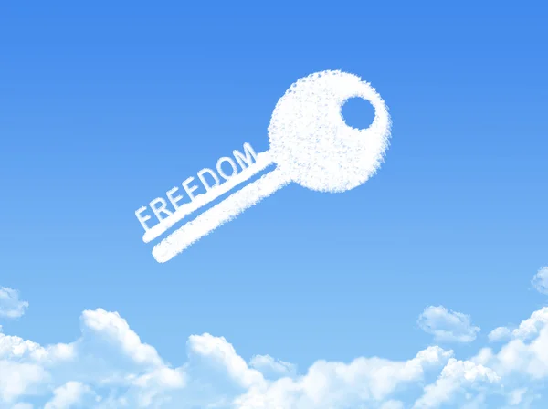 自由雲の形の鍵 — ストック写真