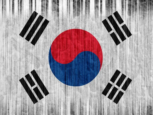 Corea del Sur bandera papel textura —  Fotos de Stock