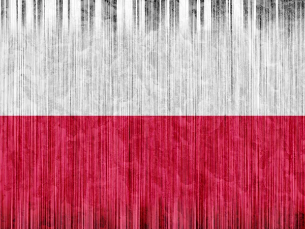 Vlajka Polsko papír textury — Stock fotografie