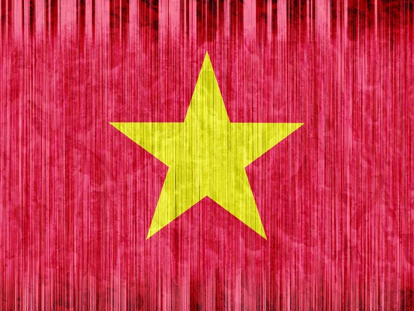 Vietnam vlag papier textuur — Stockfoto