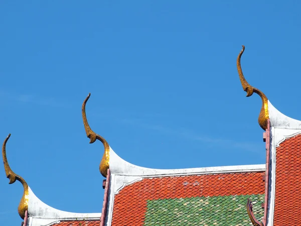 Dak gable in Thaise stijl — Stockfoto