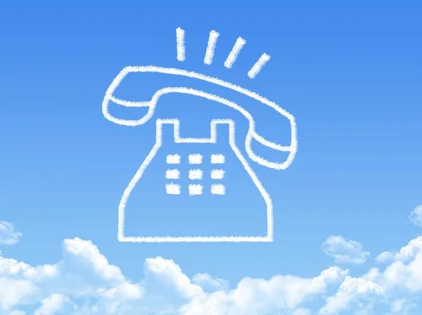 Phone cloud shape — Stock Photo, Image