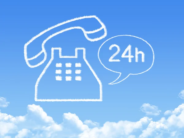 Phone cloud shape — Stock Photo, Image