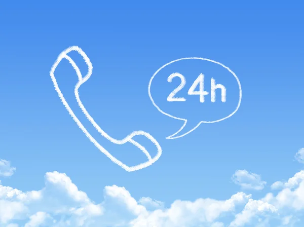 Kształt chmury telefonu — Zdjęcie stockowe