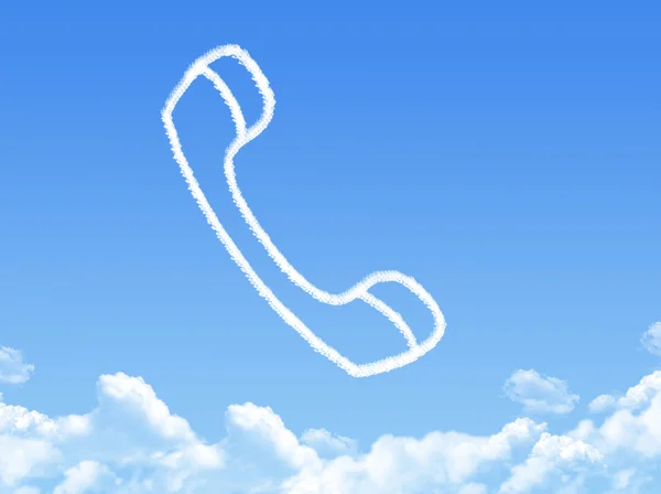 Phone cloud shape — Stock Photo, Image