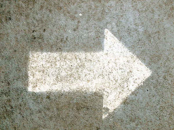 Arrow signs as road markings on a street — Stock Photo, Image