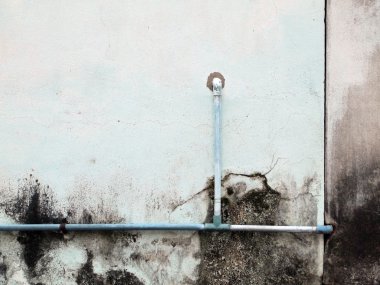 Sıhhi tesisat borusu sıva duvarı, endüstriyel grunge arka plan