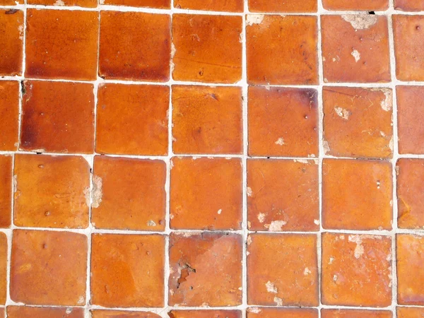 Grunge 橙色砖墙背景纹理 — 图库照片