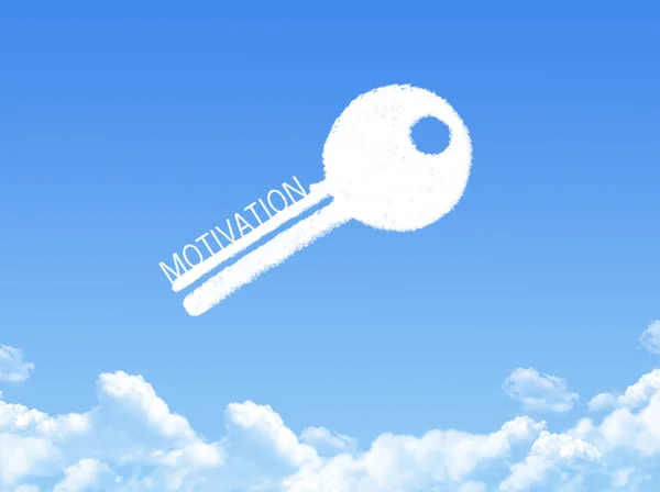 La chiave per motivare la forma della nuvola — Foto Stock