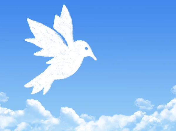 Bird cloud shape — Stock Photo, Image