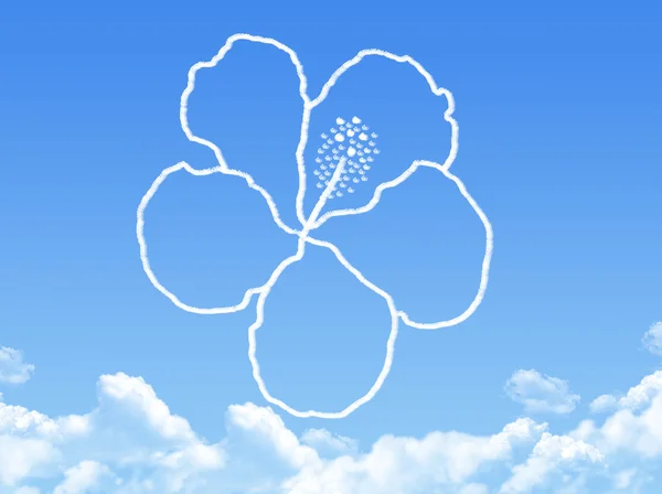 Flower concept cloud shape — Stock Photo, Image