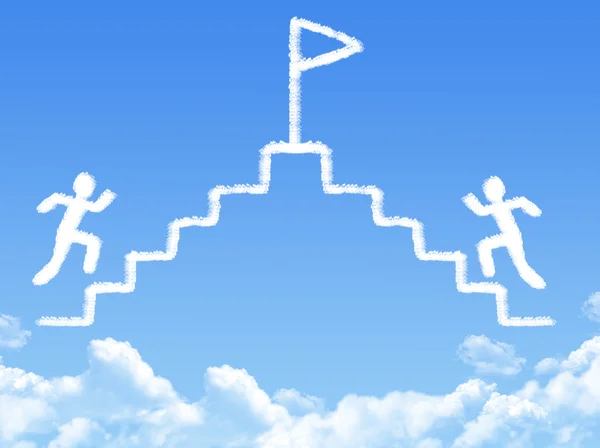 Victory concept cloud shape — Stock Photo, Image