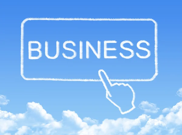 Business meddelande moln form — Stockfoto