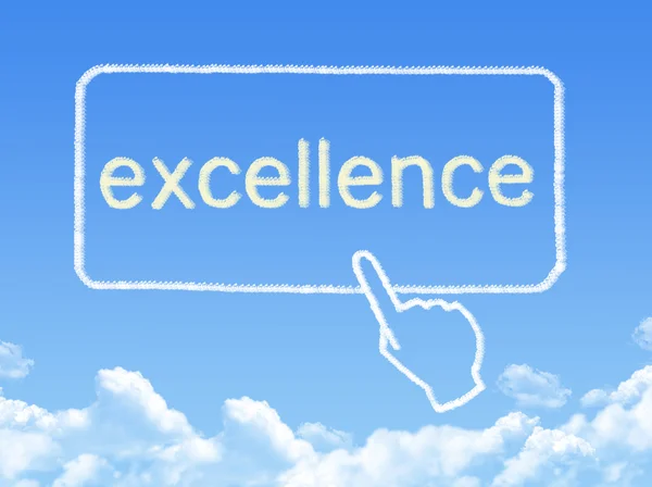 Message d'excellence forme nuage — Photo