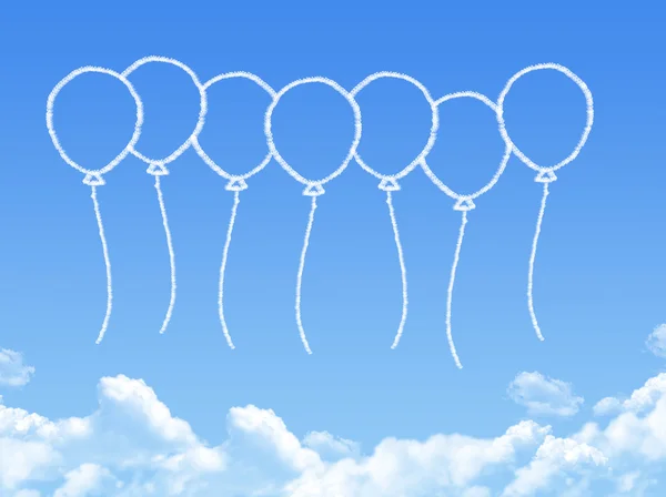 云形作为气球 — 图库照片