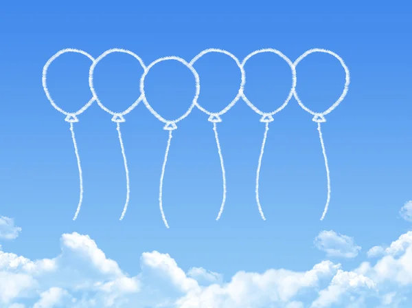 Cloud shaped as balloon — Stock Photo, Image