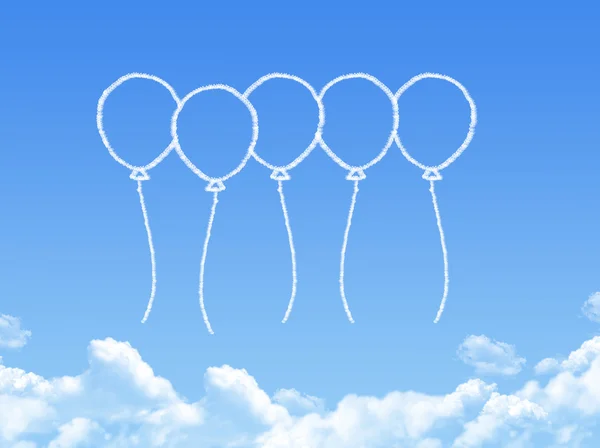 Nuvola a forma di palloncino — Foto Stock