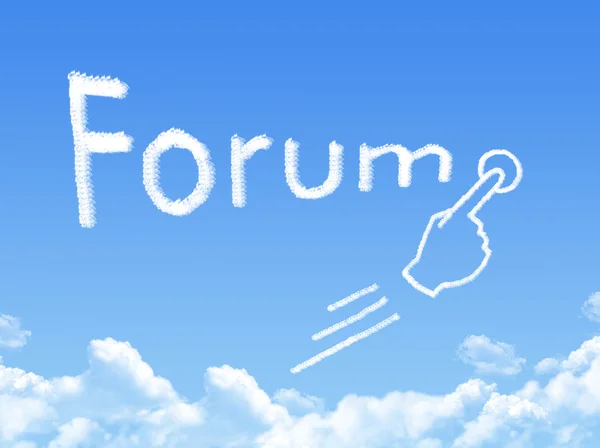 Forum wolk berichtshape — Stockfoto