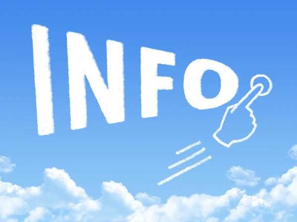 Форма облака информационных сообщений — стоковое фото