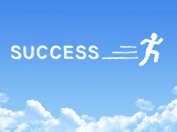 Success concept cloud shape — Stock Photo, Image