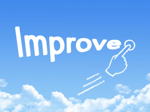 Improve message cloud shape — Stock Photo, Image