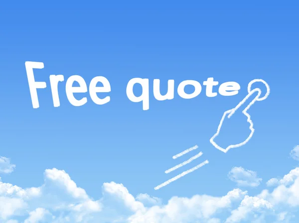 Free quote message cloud shape — Stock Photo, Image