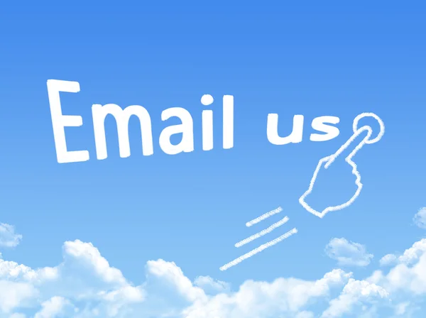 E-mail ons message wolk vorm — Stockfoto