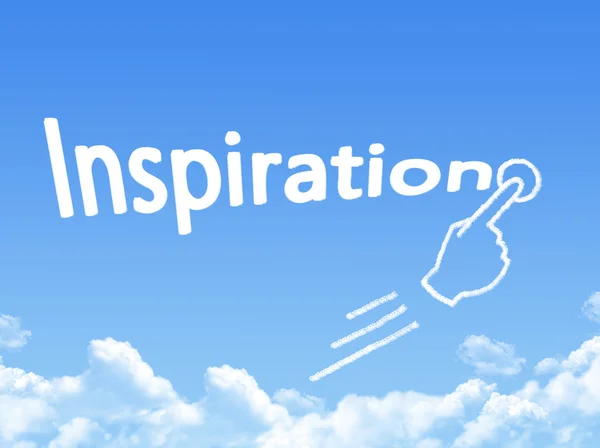 Inspiration message cloud shape — Stock Photo, Image