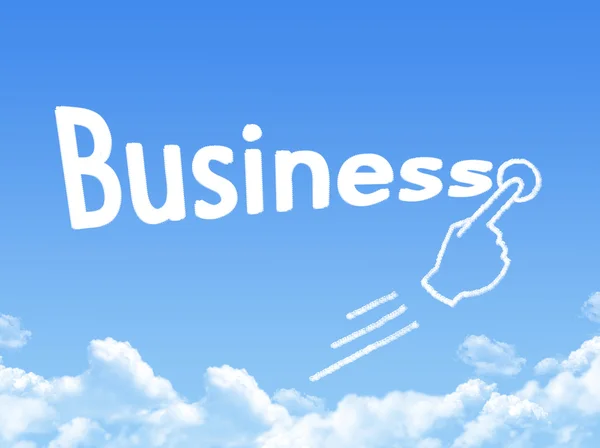 Business message cloud shape — Stock Photo, Image
