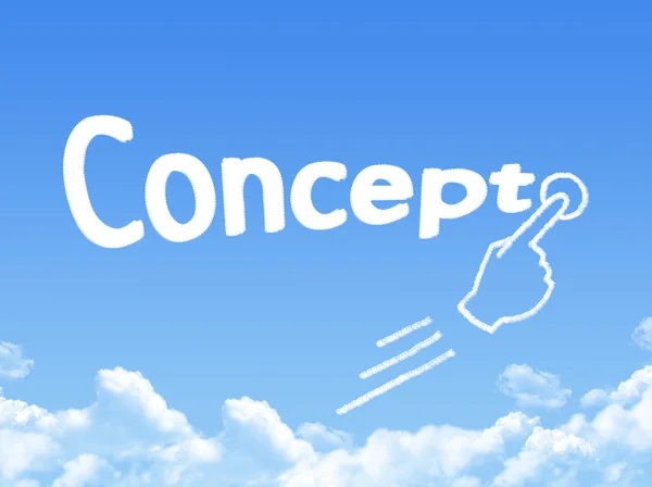 Concept cloud berichtshape — Stockfoto