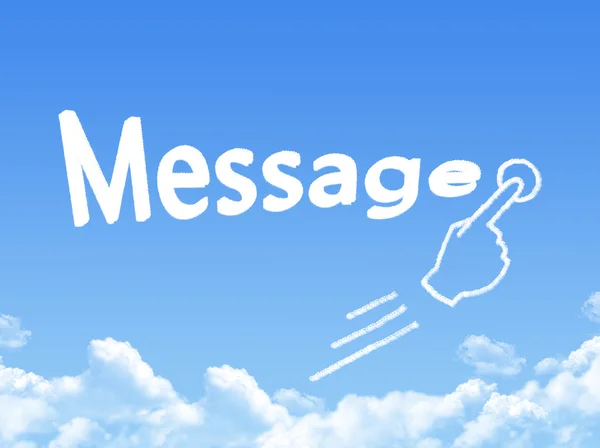 Message cloud shape — Stock Photo, Image