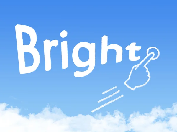 Bright message cloud shape — Stock Photo, Image