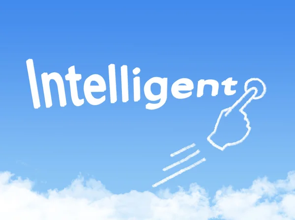 Intelligent message cloud shape — Stock Photo, Image