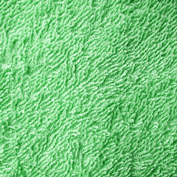 Green towel texture — Stock Photo, Image