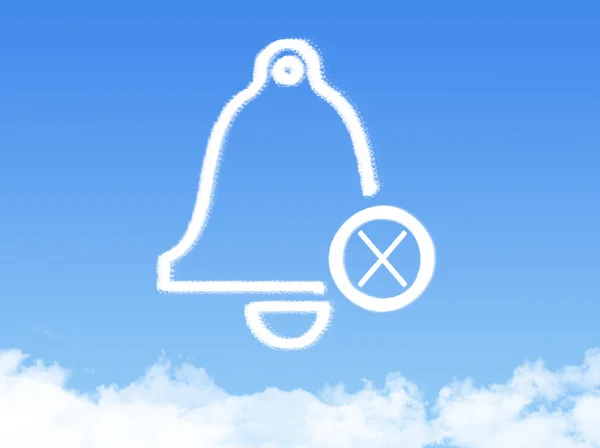 Bell icône symbole forme de nuage — Photo