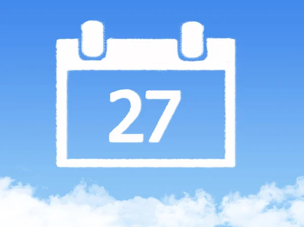 Cloud-kalenderform — Stockfoto