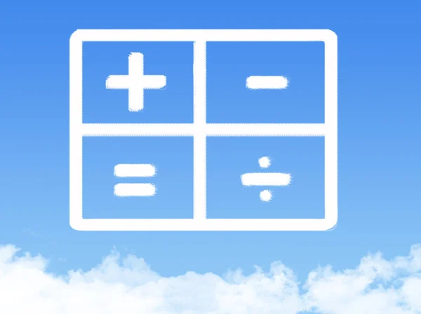 Forma cloud calculator — Fotografie, imagine de stoc