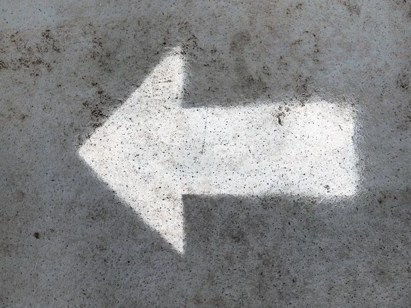 Arrow signs as road markings on a street — Stock Photo, Image