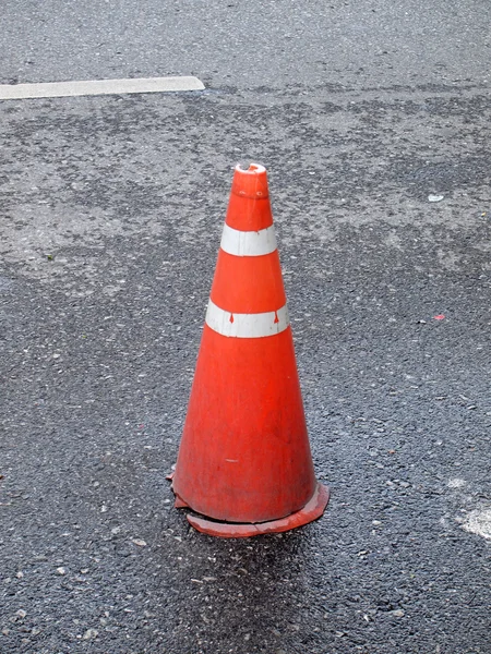 Traffic cone on the road Stock Image