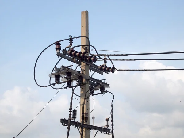 Electricity post at Thailand — Stock Photo, Image