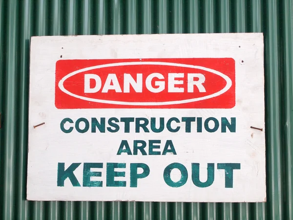 Danger sign, warning background — Stock Photo, Image