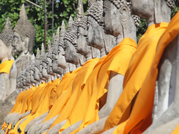 Buddha statue at Wat Yai Chai Mongko, Ayutthaya, Thailand — Stock Photo, Image