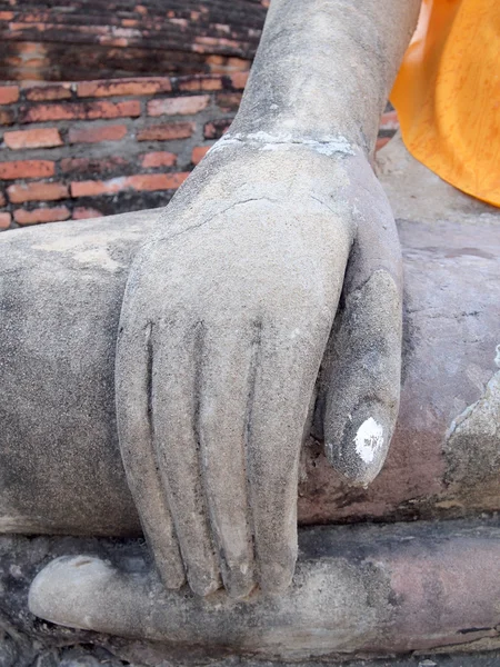 Hand der Buddha-Statue — Stockfoto