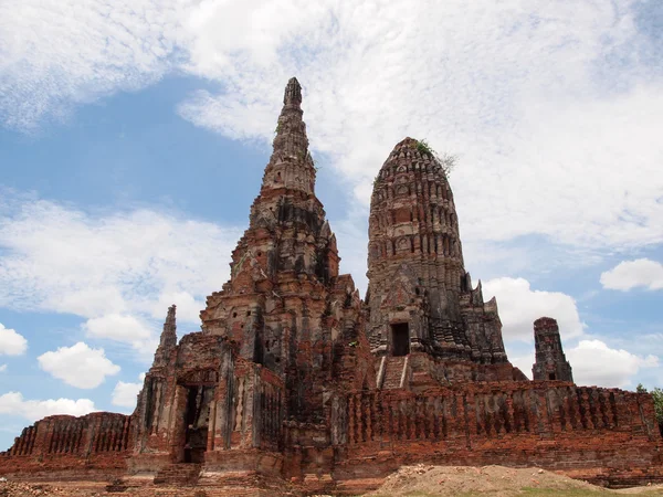 Pagoda at Wat Chaiwattanaram temppelissä, Ayutthaya, Thaimaa — kuvapankkivalokuva