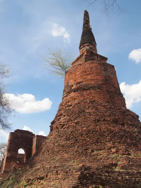 와트 chaiwattanaram 사원, 아유타야, 태국에서 탑 — 스톡 사진