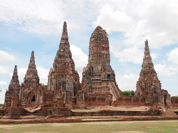 Pagode am wat chaiwattanaram Tempel, Ayutthaya, Thailand — Stockfoto