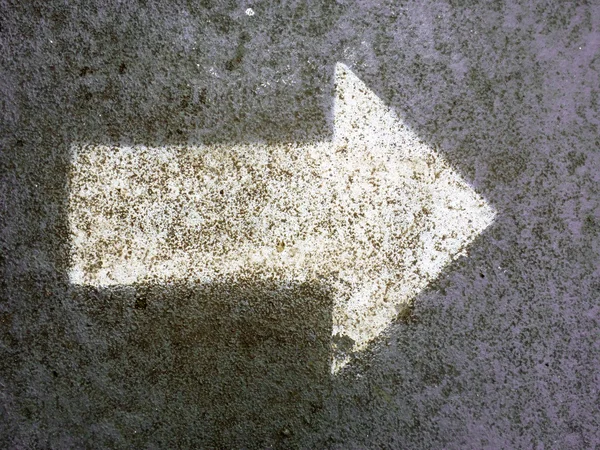 Arrow signs as road markings on a street — Stock Photo, Image